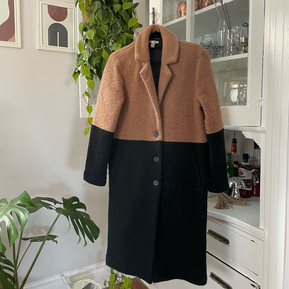 Amuse Society Monroe Color Block Wool Coat